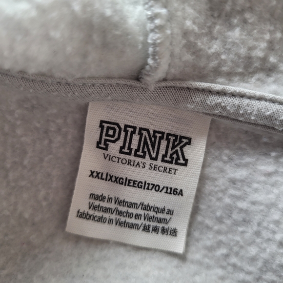 PINK Victoria's Secret Hoodie Zip Up Plus Size. - Picture 2 of 6